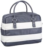 Produkt-Bild: Mexx Canvas Satchel With Stripes 3FRE2085, Damen Umh&auml;ngetaschen 41x26x14 cm (B x H x T)