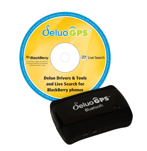 Deluo 32-029-09 Bluetooth GPS with Live Search for Blackberry Phones