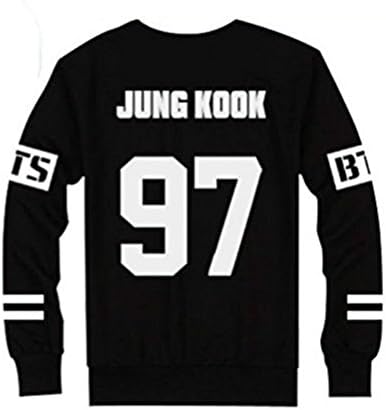 YufuKe BTS Bangtan Boys Black Hoody Sweater Pullover