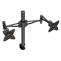 DOPPEL LCD/TFT MONITOR TISCHHALTERUNG "DUAL HEAD" Universal Bildschirmständer / Monitorhalter mit Kugelgelenk - SCHWARZ - VESA 75/100