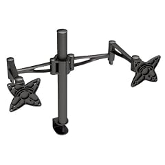DOPPEL LCD/TFT MONITOR TISCHHALTERUNG "DUAL HEAD" Universal Bildschirmst�nder / Monitorhalter mit Kugelgelenk - SCHWARZ - VESA 75/100