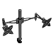 DOPPEL LCD/TFT MONITOR TISCHHALTERUNG "DUAL HEAD" Universal Bildschirmst�nder / Monitorhalter mit Kugelgelenk - SCHWARZ - VESA 75/100