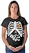 TeeStars - Halloween - Pregnant Skeleton Xray Costume Maternity Shirt
