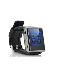 Iradish Mp4 Player Watch - Removable Strap, 1.5 Inch Screen, Ebook Reader, Micro Sd Card Slot (Black)