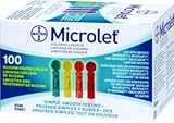 LANCETS MICROLET COLORED 100 EACH