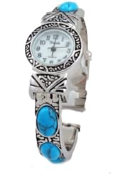 Dainty New Vintage Turquoise Watch Bangle Cuff