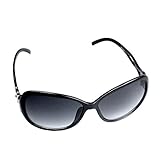 FOONEE Fashion Vintage Ladies Hollow Out Large Sunglasses,Black