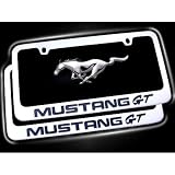 Ford Mustang GT Chrome Metal License Frames, Pair
