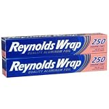 Reynolds Wrap Aluminum Foil 2 Pack - Includes: (2) 250 Square Feet Rolls