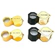 4 10x Triplet Doublet Loupe Jewelers Magnifier Tools