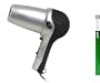 Sunbeam Hospitality 1637 Powerful Tourmaline 1875 Watt Hand Held Hair Dryer with Powered Rectractable Cord (Cord Reel) & Concentrator