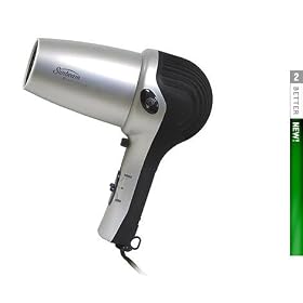 Buy Sunbeam Hospitality 1637 Powerful Tourmaline 1875 Watt Hand Held Hair Dryer with Powered... by Sunbeam