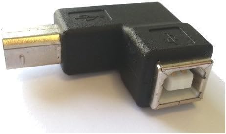 USB 2.0 90 degrees angled adapter Type B male/female