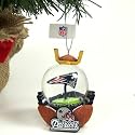 NEW ENGLAND PATRIOTS OFFICIAL STADIUM SNOW GLOBE CHRISTMAS ORNAMENT