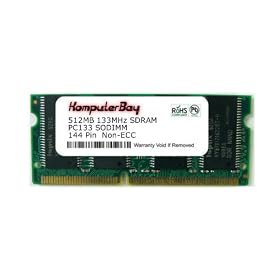 Komputerbay 512 SODIMM SDRAM (144 broches) LD 133Mhz PC133 m�moire d'ordinateur portable
