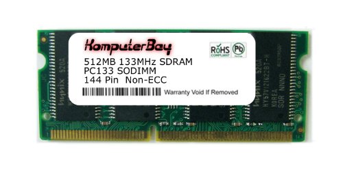 Komputerbay 512MB SDRAM SODIMM (144 Pin) LD 133Mhz PC133 LAPTOP MEMORY