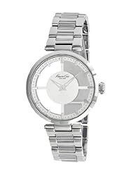 Kenneth Cole New York Womens KC4727 Transparency Classic See-Thru Dial Round Case Watch