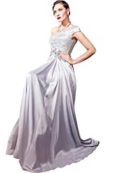 2014 Applique Beaded Lace Crystal Crystals Chiffon/Taffeta/Tulle Evening Dress 