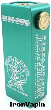 Cherry Bomber MINI Style Box Mod w/ Magnet Upgrade (Green w/White Engraving)