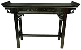 Fine Quality Japanese Chinese Asian Decor - 46" Qing Design Hall Sofa Table Server Console - Dark Cherry Fine Quality Japanese Chinese Asian Decor - 46" Qing Design Hall Sofa Table Server Console - Dark Cherry