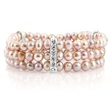 Regina's Freshwater Pearl Bracelet - Pink