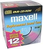 LL (12pk 10mm Standard Clear) CD/DVD Jewel Cases