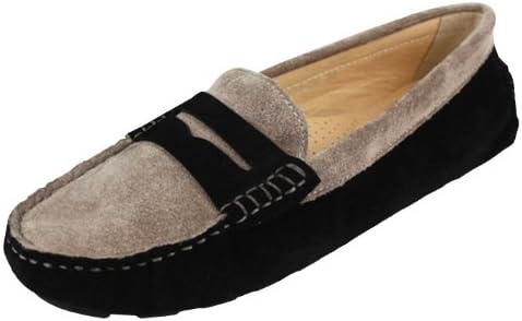 YUAN-MAI Women's Summer Comfort Loafer Casual Dress Shoes Slip-on Black 35EU