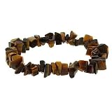 Genuine Tiger Eye Stone Chip Bracelet