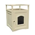 Cat Washroom Litter Box Cover- White