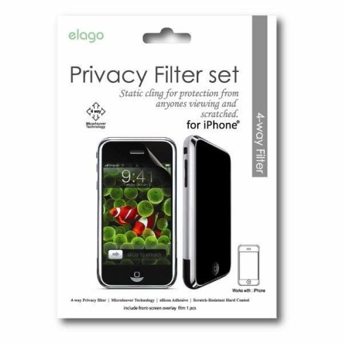 elago Premium Privacy filter-Protect Screen & Privacy for Apple iPhone 1G