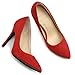 Ollio Women's Faux Suede Point Toe Shoe D'Orsay High Heel Multi Color Pump