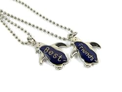 Mood Penguin Best Friends Necklaces on Silver Ball Chains