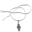 Valentine Jewelry Silver Gemstone Pendant with Chain 1.25 Inches (gpndt042)