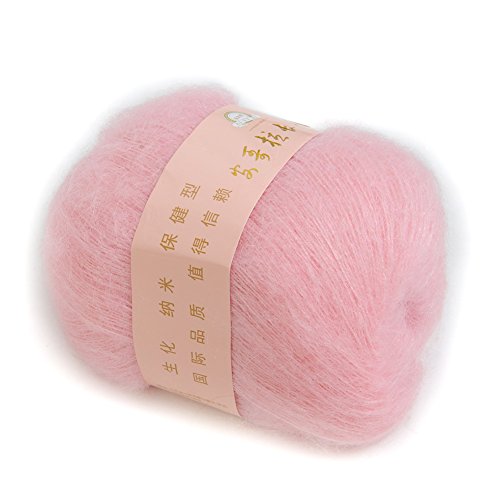 Smooth Soft Knitting Yarn Natural Angola Mohair Cashmere Wool Skein 50g Muti colors