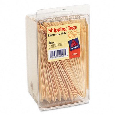Avery Metal Rim Key Tags, Card Stock/Metal, White, 50 per Pack (11025)