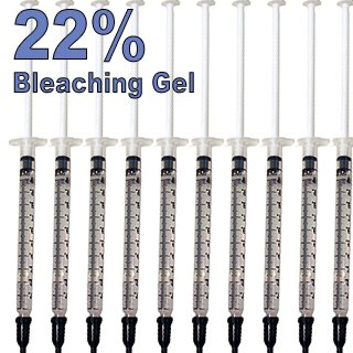 Teeth Whitening - 10 Syringes of 22% Carbamide Peroxide Gel