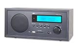 DK Digital RSU-100 Uhrenradio mit MP3, USB 1.1 und Kartenleser schwarz - 