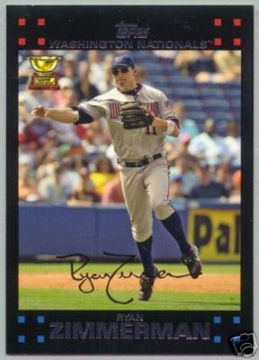2007 Topps Washington Nationals Complete Team Set of 21 Baseball Cards (series 1 & 2) - Shipped in protective storage case - Includes Ryan Zimmerman, Matt Chico Rookie, Austin Kearns, Nook Logan, Jon Rauch and more!