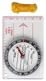 Finest By Sona Map Compass with Ruler and Lanyard