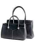 Tods Black Leather Small Tote Handbag