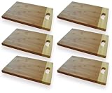 SET: 6x Tropic Board - Coffee - S - 34x20x2,5 cm