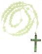 Glow in the Dark Beaded Rosary with 8mm Beads - 26in. Rosary Necklace - 31in. Overall Length