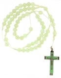Glow in the Dark Beaded Rosary with 8mm Beads - 26in. Rosary Necklace - 31in. Overall Length