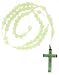 Glow in the Dark Beaded Rosary with 8mm Beads - 26in. Rosary Necklace - 31in. Overall Length
