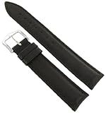 18mm Hirsch Submarine Brown Genuine Leather Padded Stitched Water Resistant Watch Band
