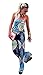 Wind Girl Women Tribal Aztec Printed Wide Leg Fold Over Waist Palazzo Jumpsuits
