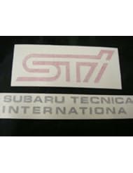 Home Improvement: "STI" Racing Decal Sticker (New) Pink/Black - High Performance Parts