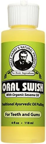 Oral Swish Oil Pulling for Treatment Teeth &amp; Gums (4 fl oz)