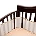 Breathablebaby Breathable Safer Bumper, Ecru/Brown Bubbles