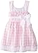 Bonnie Jean Girls Seersucker Spring Summer Dress, Pink, 2T - 4T